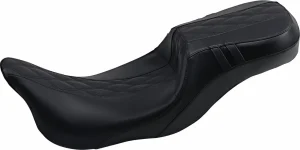 Asiento Outcast Daddy Long Legs - overcast 2-up cuero liso doble negro FLH
