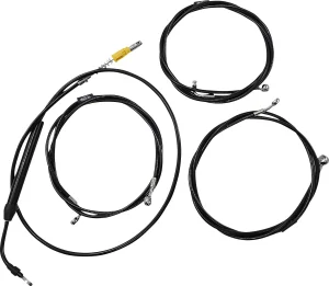 Kit de cable de manillar/línea de freno de vinilo negro estándar - cables B AB 15-17 RG21