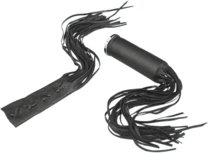 Fundas de puño de cuero con flecos