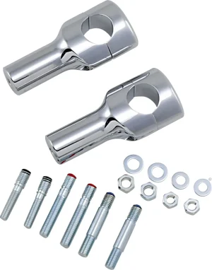Elevadores de manillar Big Buffalo - Riser 4" recto cromo para 1.5" <span style="color: red;font-size: 0,5em">- ALMACEN USA-</span>