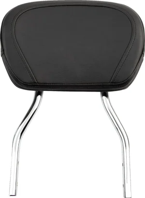 Sissy bar redondo - Reposabultos corto cromo con almohadilla HD