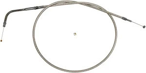 Cable de acelerador/marcha en vacío trenzado de acero inoxidable pulido - acelerador natural