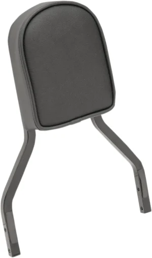 Almohadilla de respaldo lisa - manillar de sissy bar cuadrado negro