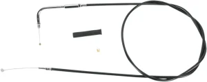Cable de acelerador/ralentí de vinilo negro - acelerador 42.5"
