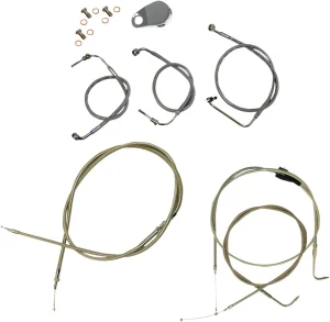 Kit de cable de manillar/línea de freno trenzado en acero inoxidable estándar - 20"