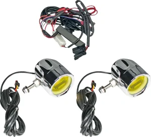 Faros antiniebla LED Halo ProBEAM® - Luz cromo amarillo universal