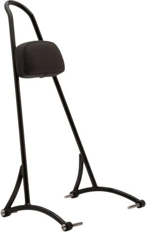 Respaldo alto de 20" - Sissy bar negro con recubrimiento en polvo