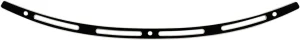 Moldura de parabrisas de acero inoxidable - OEM-FAIRING slots negro