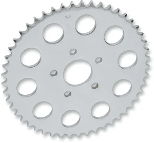 Corona de rueda trasera - Piñón de cadena trasero 530 plano 46T STEEL/CHROME