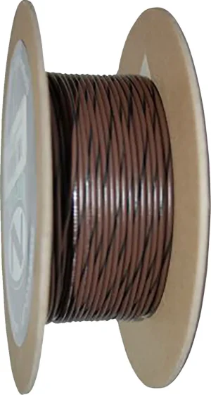 Bobina de Cable de Color OEM - primario 20-GAUGE 100' marrón con raya negra <span style="color: red;font-size: 0,5em">- ALMACEN USA-</span>