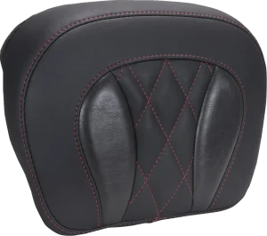 Cojín sissy bar Chopped Tour-Pak® - Almohadilla respaldo TPAK recortada hilo cereza oscuro <span style="color: red;font-size: 0,5em">- ALMACEN USA-</span>