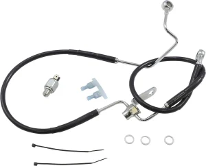 Kit de latiguillo de freno de vinilo negro de longitud extendida - Línea trasera ABS BL+3