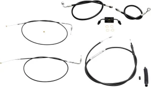 Kit de cable de manillar/línea de freno de vinilo negro estándar