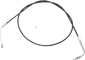 Cable de acelerador/ralentí en vinilo negro - acelerador lado cierre 48"