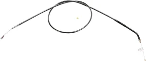 Cable de acelerador/marcha en vacío trenzado Black Pearl™ - ralentí Chrome