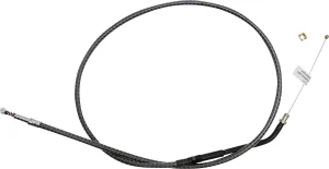 Cable de acelerador/marcha en vacío trenzado KARBONFIBR - ralentí en fibra de carbono