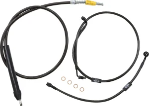 Kit de cable de manillar/freno trenzado Standard Midnight - cables M 19" ABS SFTL18
