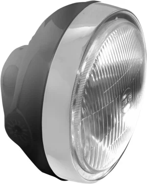 Conjunto foco delantero Classic anclaje lateral de 6-1/4" - faro negro