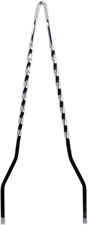 Barras de respaldo Twisted estilo retorcido - Sissy bar twist 30" negro <span style="color: red;font-size: 0,5em">- ALMACEN USA-</span>