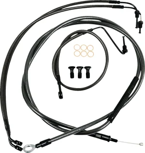 Kit de cable de manillar/freno trenzado Standard Midnight - cables M 13" ABS SFTL18