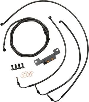 Kit de cable de manillar/freno trenzado Standard Midnight - 18"-20"