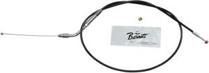 Cable de acelerador/ralentí de vinilo negro - acelerador tradicional longitud estándar