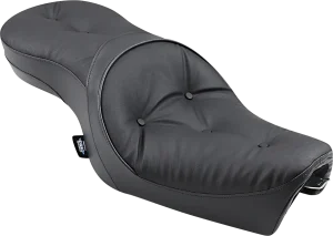 Asiento de touring de perfil bajo - trasero 2-UP vinilo negro