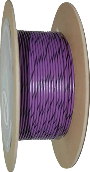 Bobina de Cable de Color OEM - 20-GAUGE primario 100' violeta con raya negra <span style="color: red;font-size: 0,5em">- ALMACEN USA-</span>