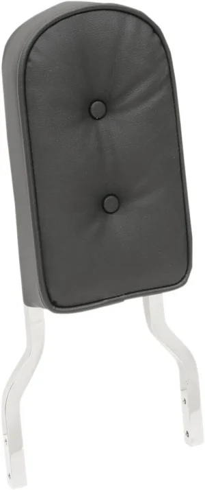 Almohadilla de respaldo tipo almohadón - manillar de sissy bar cuadrado negro