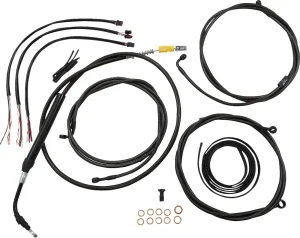 Kit Completo de Cables/Línea de Freno de Manillar Midnight Trenzado - cables CM AB 18-20 RG21