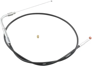 Cable de acelerador/ralentí de vinilo negro - ralentí tradicional longitud estándar