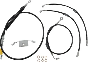 Kit de cable de manillar/línea de freno de vinilo negro estándar - cables B DD AB 16" SFT18