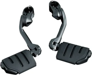 Soportes de estribera Cruise ajustables Tour Tech™ - Reposapiés Cruise Mounts brazo largo negro