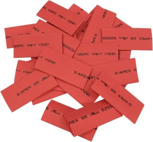 Tubos Termorretráctiles - rojo 25PK <span style="color: red;font-size: 0,5em">- ALMACEN USA-</span>