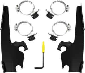 Kit de Montaje Trigger-Lock para Carenado Batwing - BW FXLR negro <span style="color: red;font-size: 0,5em">- ALMACEN USA-</span>