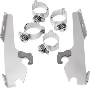 Kit de anclaje completo Trigger-Lock para parabrisas Fats/Slim - montaje pulido