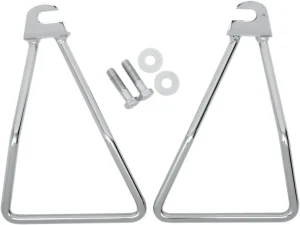Soportes cromados de alforja - Soporte individual montaje Bolt cromo <span style="color: red;font-size: 0,5em">- ALMACEN USA-</span>