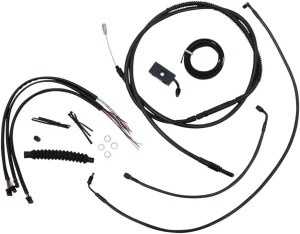 Kit Completo de Cables/Línea de Freno de Manillar Midnight Trenzado - cables CM12-14ST18+ABS