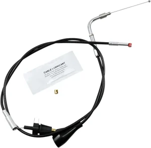 Cable de acelerador/ralentí de vinilo negro