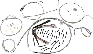 Kit mandos para motos Touring antiguas con manillares Bagger - control 13 BAG BAR acero inoxidable