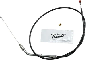 Cable de acelerador/ralentí de vinilo negro - ralentí tradicional longitud estándar
