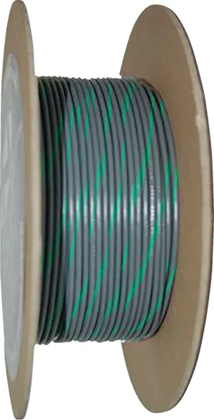 Bobina de Cable de Color OEM - primario 20-GAUGE 100' gris con raya verde <span style="color: red;font-size: 0,5em">- ALMACEN USA-</span>