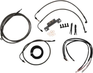 Kit Completo de Cables/Línea de Freno de Manillar Midnight Trenzado - 12"-14"