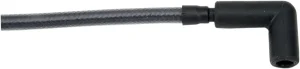Cable de bujía trenzado - encendido cromo negro