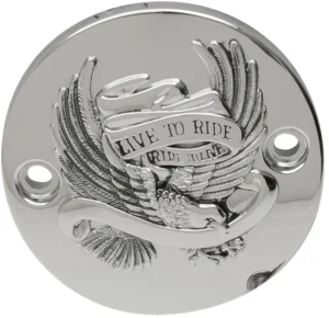 Tapa de encendido Live to Ride - breaker cromada <span style="color: red;font-size: 0,5em">- ALMACEN USA-</span>