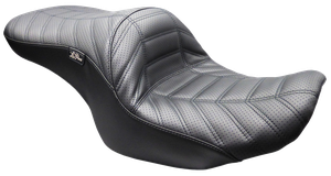 Asiento Le Pera Maverick Indy negro para motocicleta Harley Touring