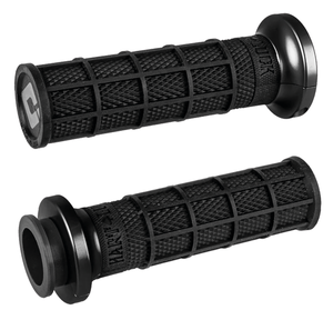 Puños deslizantes ODI Hart-Luck Lock-On con textura Full-Waffle