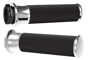 Puños de manillar Arlen Ness Fusion acabado billet para moto custom