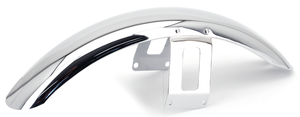Guardabarros delantero estrecho negro para Harley-Davidson Wide Glide y Softail