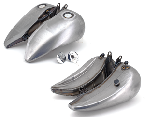 Depósito de gasolina alargado con lateral plano para motocicleta Harley-Davidson Softail